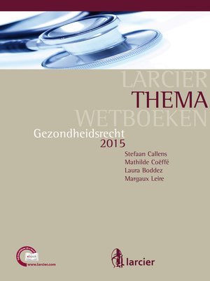 cover image of Gezondheidsrecht 2015